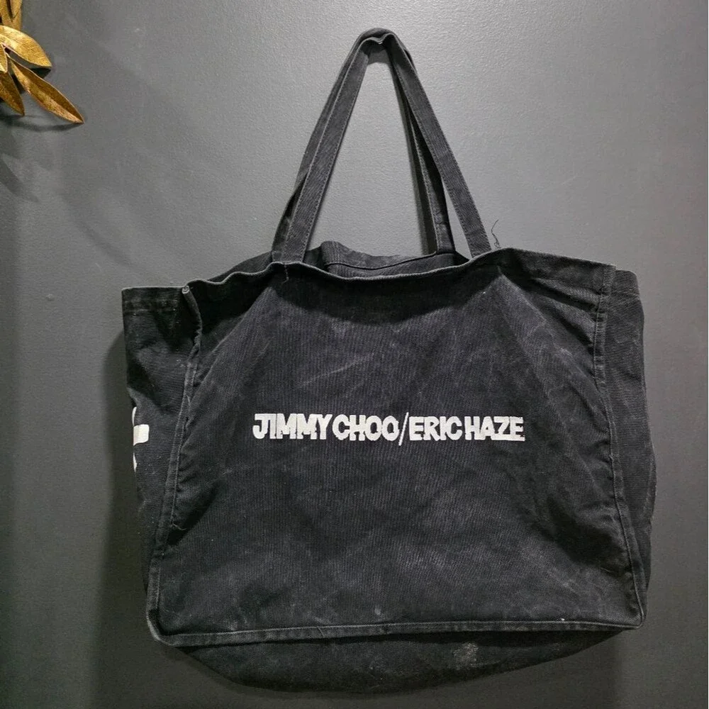 Jimmy Choo x Eric Haze Acid Wash Shopper Tote Bag Limited Edition